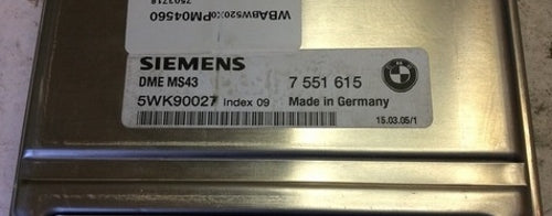 MS43 Tuned DME (E46 320/325i/330i + E39 525i/530i + E53 X5 3.0)